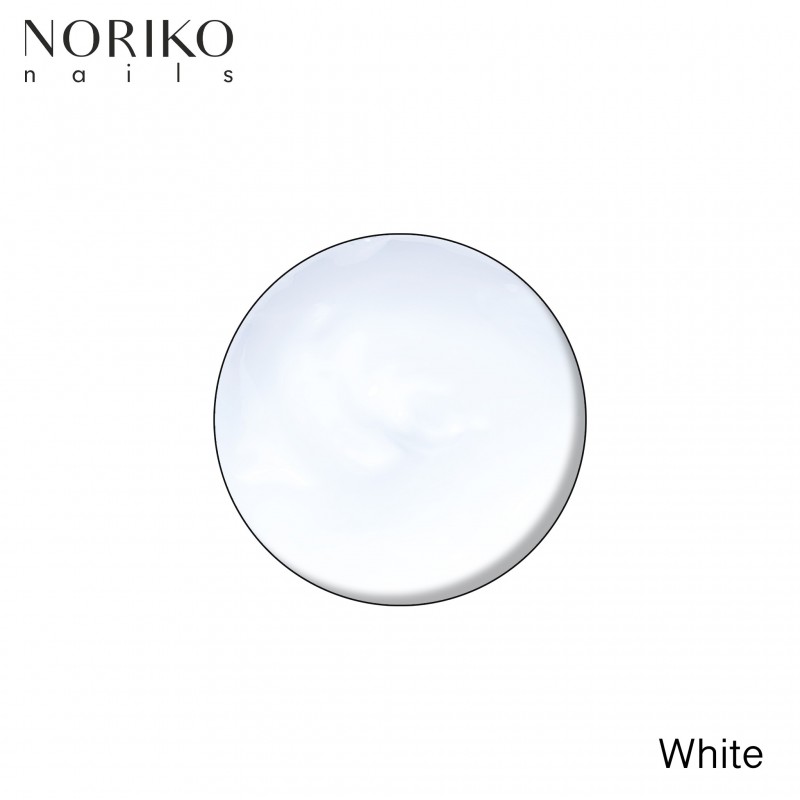 White Paint Gel Noriko Nails